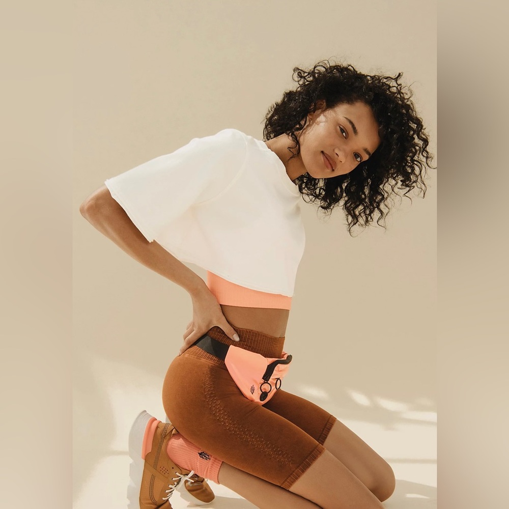Women’s High-Waist Brown Bike Shorts